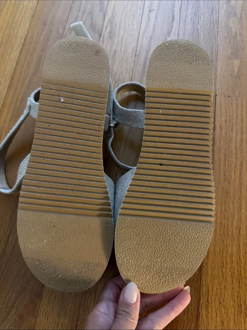 Toms Kids Metallic Gold Open-Toe Ankle Strap Sandals
